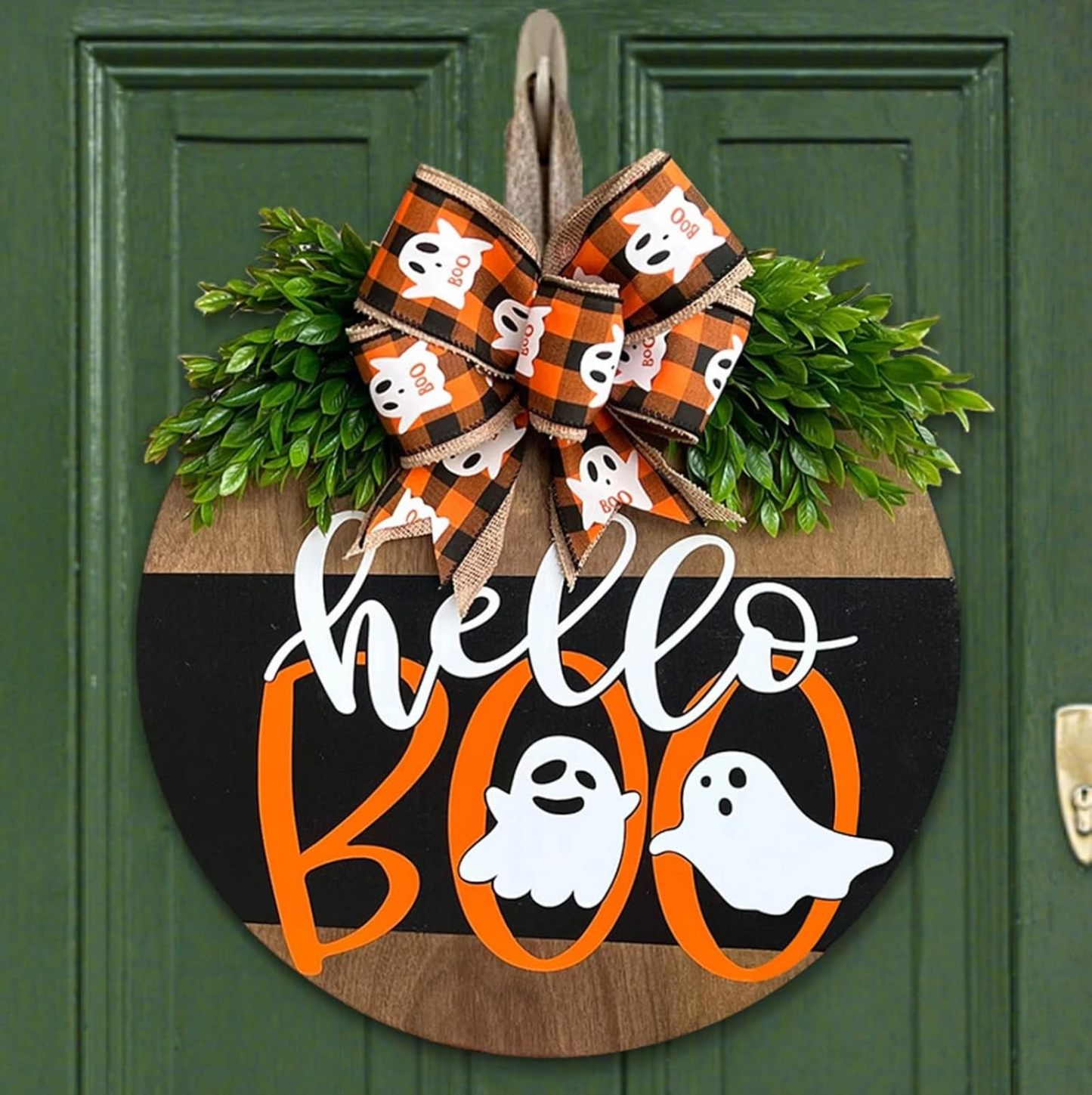 🔥Pumpkin Boo Halloween Welcome Sign for Front Door