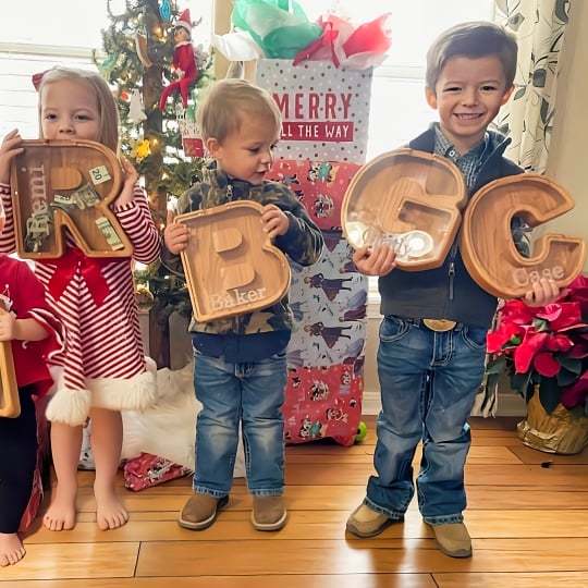 🎁Best Children's Gift-💰👪 26 Letters personalized-wooden-letter-piggy-bank