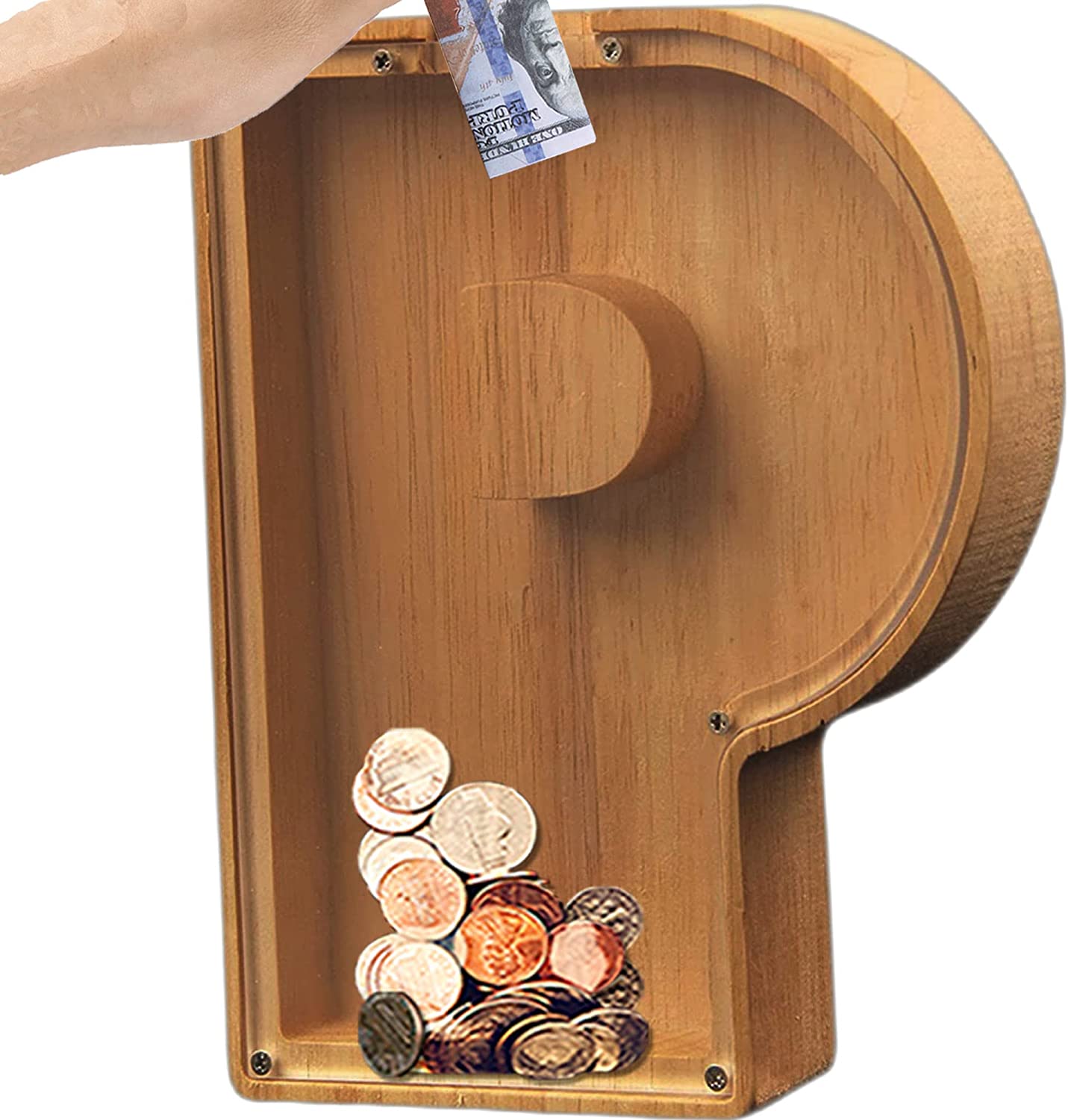 🎁Best Children's Gift-💰👪 26 Letters personalized-wooden-letter-piggy-bank