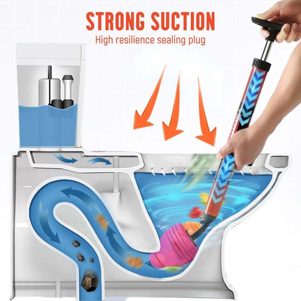 🏆LAST DAY SALE 🔥High Pressure Toilet Unblock a Shot— No Plumber, No Chemicals
