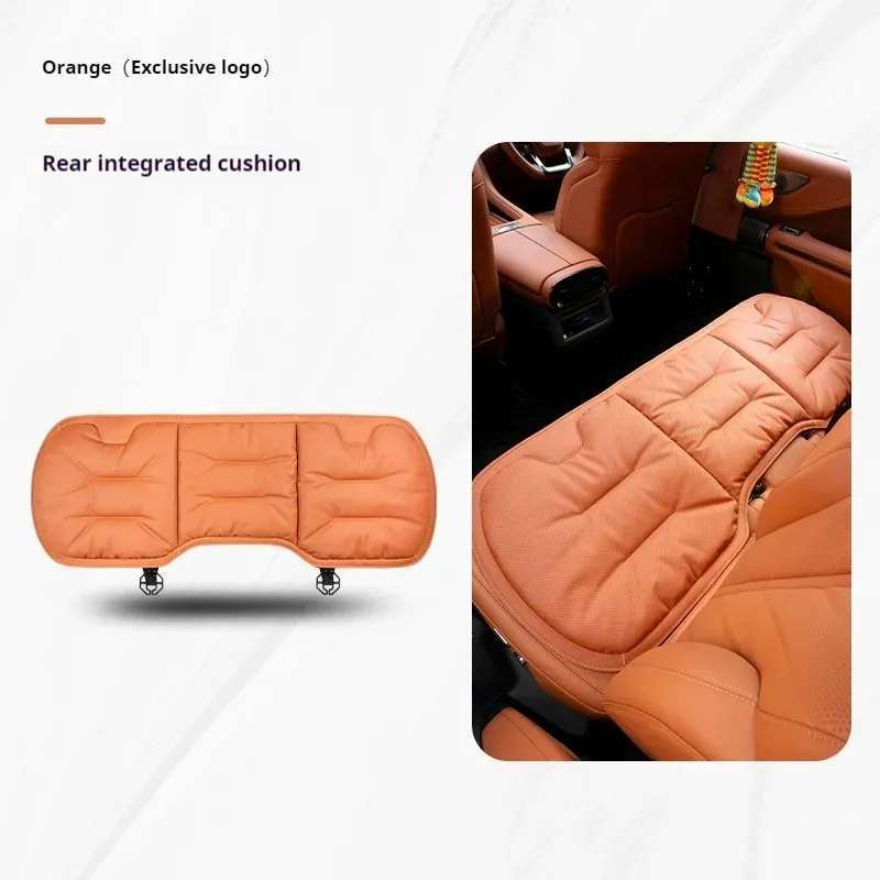Car Seat Cushion Premium Nappa Leather Comfortable Seat Back