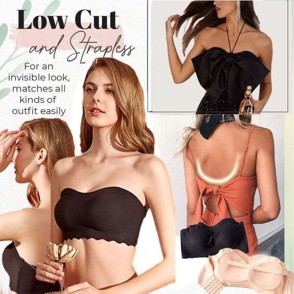 🔥LAST DAY BUY 1 GET 1 FREE-Women Sexy Strapless Bra Invisible Push Up Bras