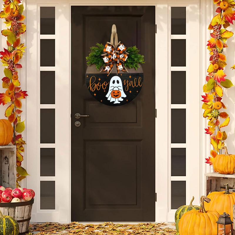 🔥Pumpkin Boo Halloween Welcome Sign for Front Door