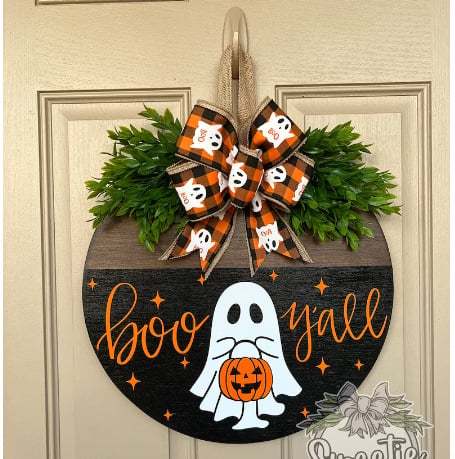 🔥Pumpkin Boo Halloween Welcome Sign for Front Door