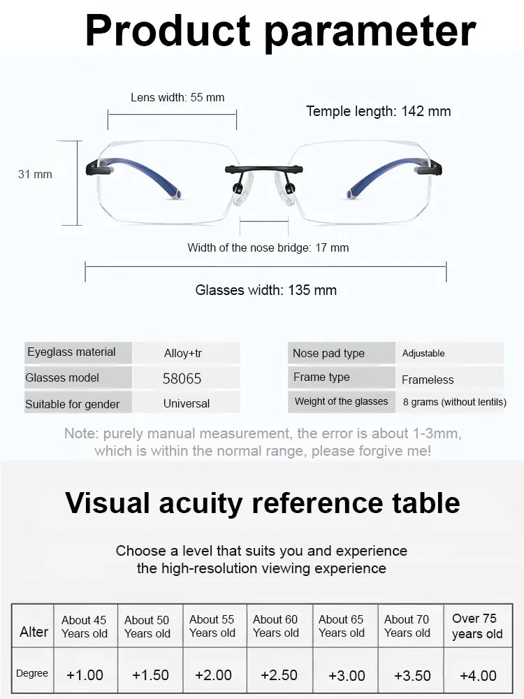 📚 Smart Zoom Photochromic Reading Glasses – Auto-Darkening Lenses, Clear Zoom Vision & All-Day Eye Comfort 👀✨