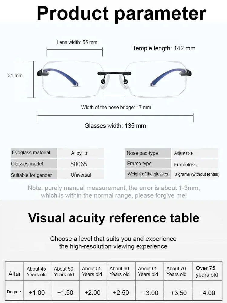 📚 Smart Zoom Photochromic Reading Glasses – Auto-Darkening Lenses, Clear Zoom Vision & All-Day Eye Comfort 👀✨