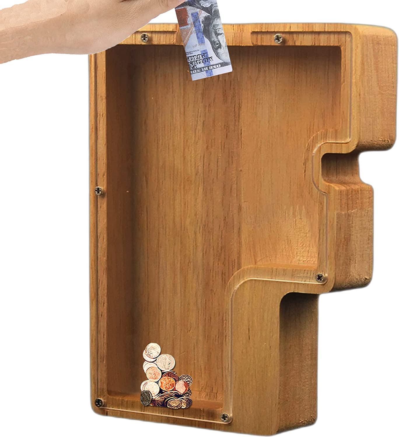 🎁Best Children's Gift-💰👪 26 Letters personalized-wooden-letter-piggy-bank