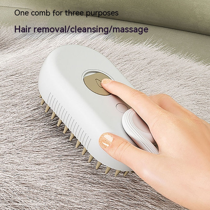 Cat & Dog Steam Brush 3 In 1 Electric Spray Hair Brushes For Massage Pet Grooming Comb Hair Removal Combs Pet Products