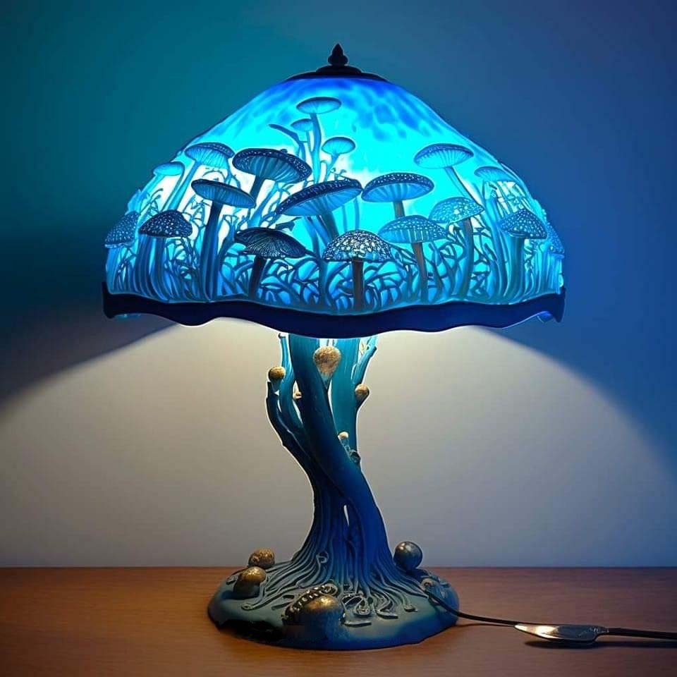 🔥Last day discount-75%Off🔥Mushroom Stained Glass Plant Series Table Lamp(Buy 2 Free Shipping)
