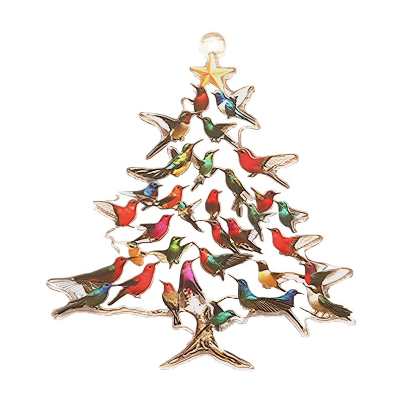 🐦🎄Hummingbird Christmas 3D Acrylic Ornament