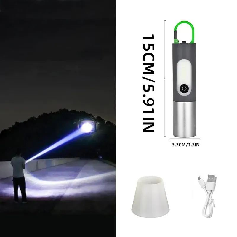 🔥Promotion - 49% OFF🔥LED Rechargeable Tactical Laser Flashlight 80000 High Lumens