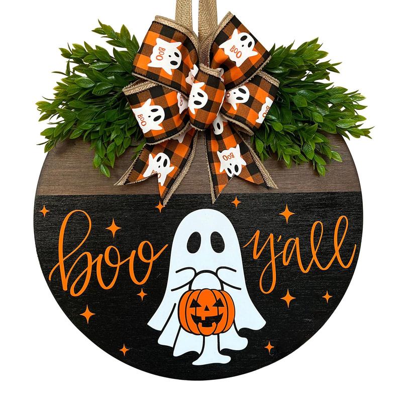 🔥Pumpkin Boo Halloween Welcome Sign for Front Door