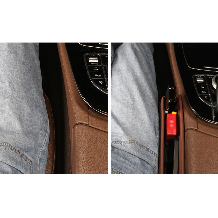 📣HOT SALE🔥Exclusive Logo Leather Car Seat Storage Box