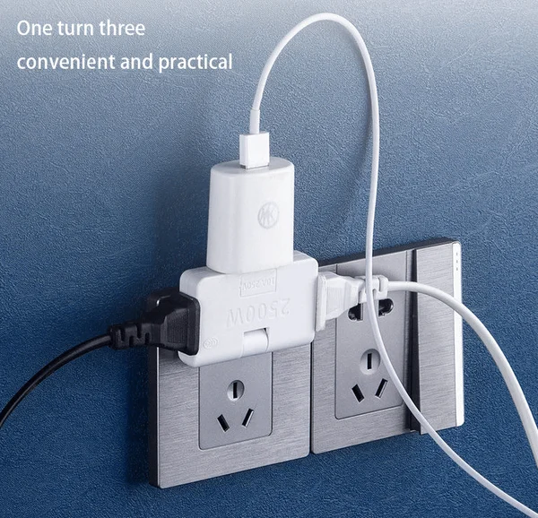 (🔥Last Day Promotion)🔥Rotatable Socket Converter One In Three 180 De