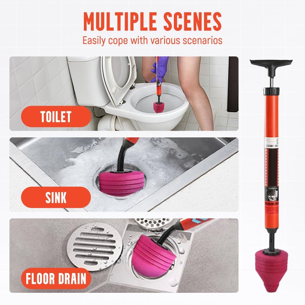 🏆LAST DAY SALE 🔥High Pressure Toilet Unblock a Shot— No Plumber, No Chemicals