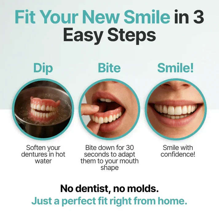 🦷 Yagoo™ Medical Full Dentures | Secure fit and no slippage, recreating the chewing experience of natural teeth!