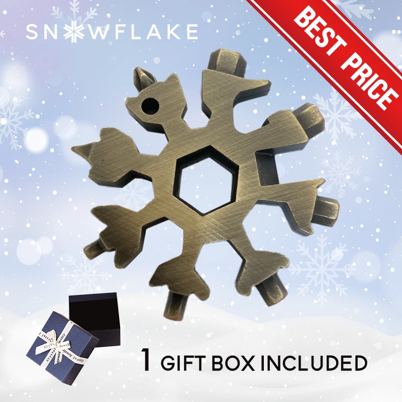 Snowflake - MultiTool 18-in-1 Stainless Steel Portable for Outdoor Adventure❄️