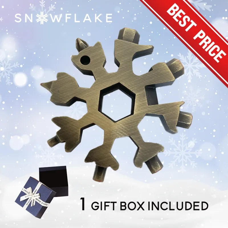 Snowflake - MultiTool 18-in-1 Stainless Steel Portable for Outdoor Adventure❄️