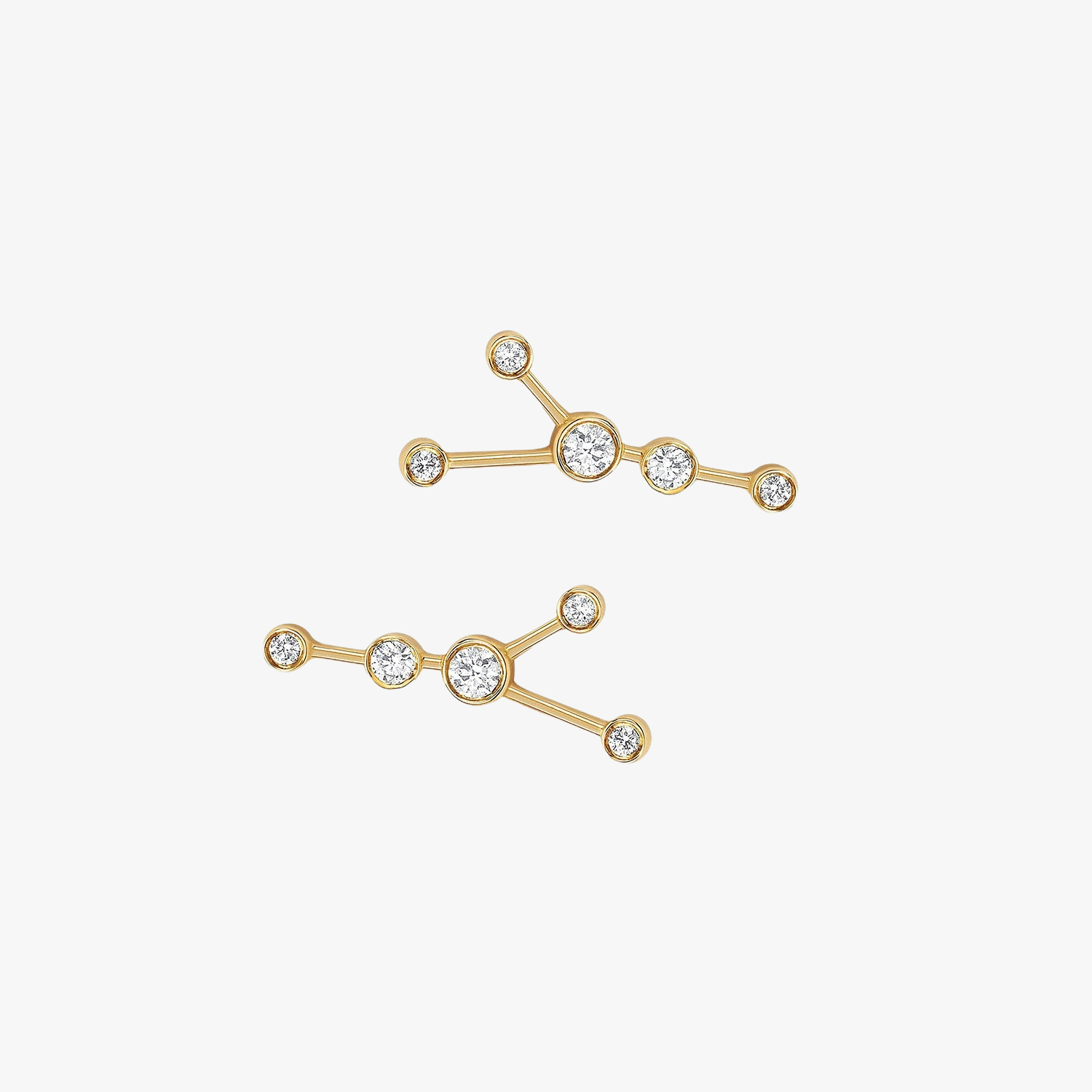 Cancer Diamond Constellation Studs Earrings