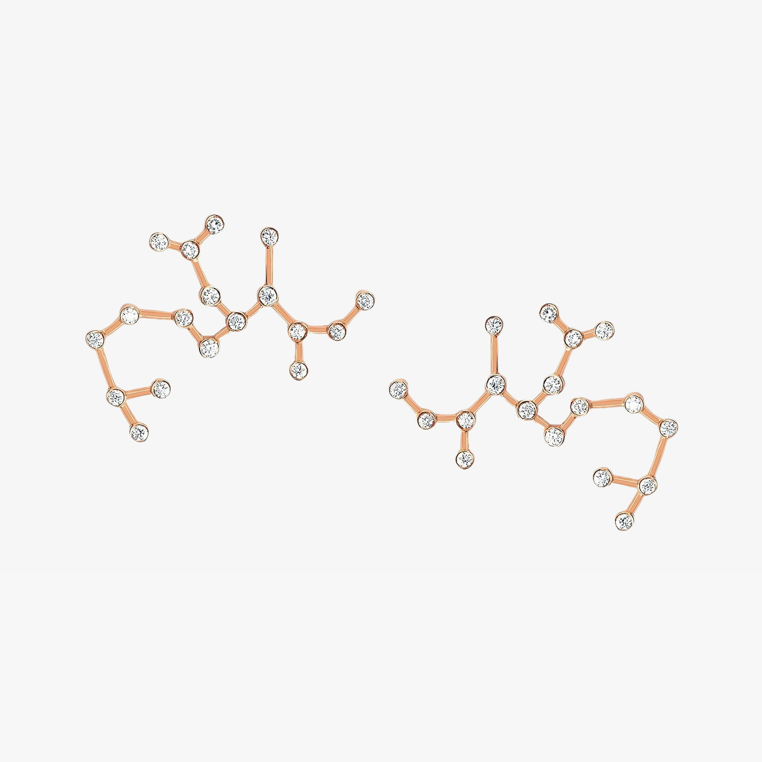 Sagittarius Diamond Constellation Studs Earrings