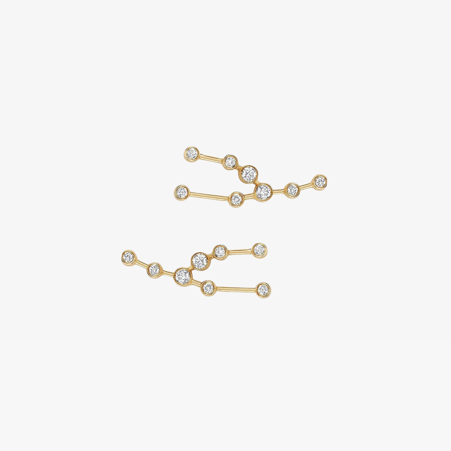 Taurus Diamond Constellation Studs Earrings