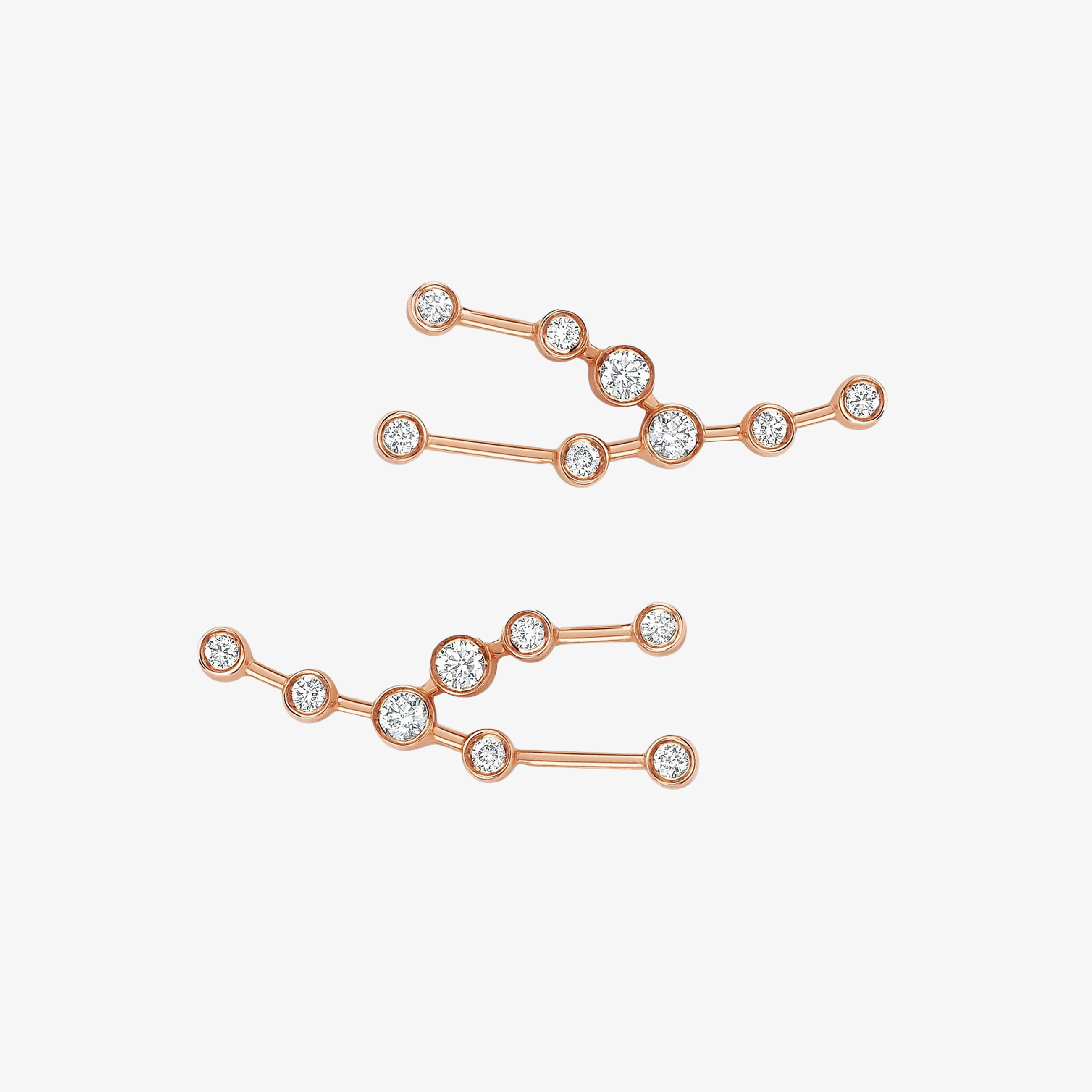 Taurus Diamond Constellation Studs Earrings