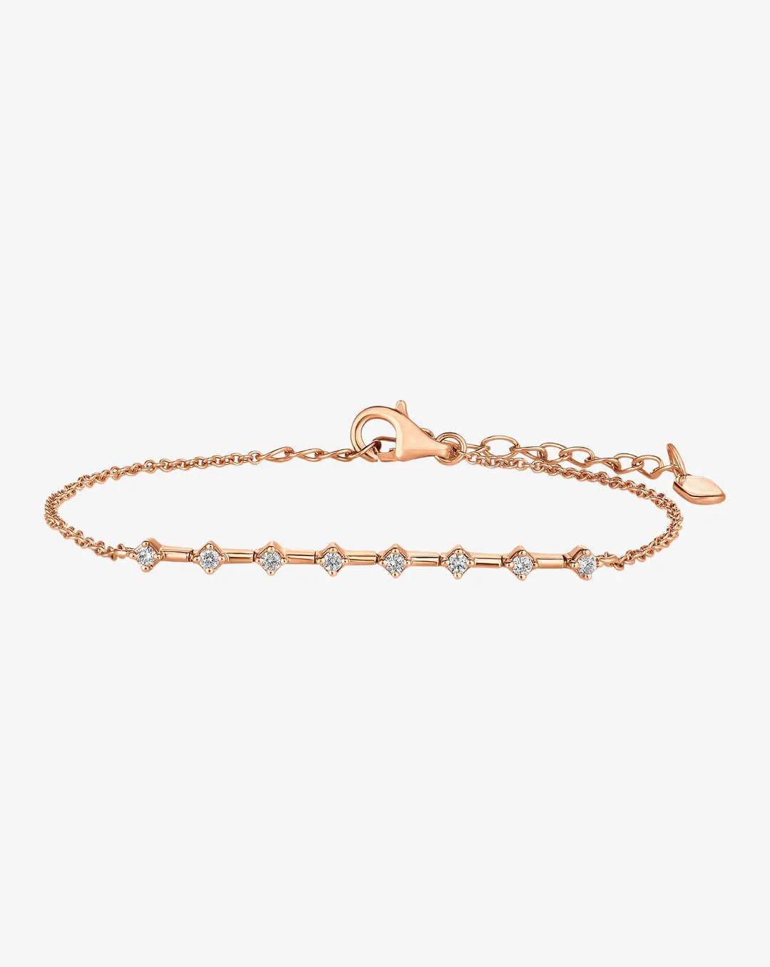 Eight Diamond Station Bracelet