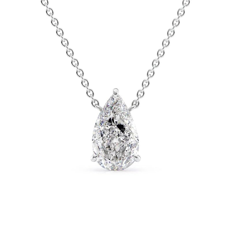 Brilliant Pear Cut With A 0.5-2 Carat Pear Lab Diamond Pendant 
