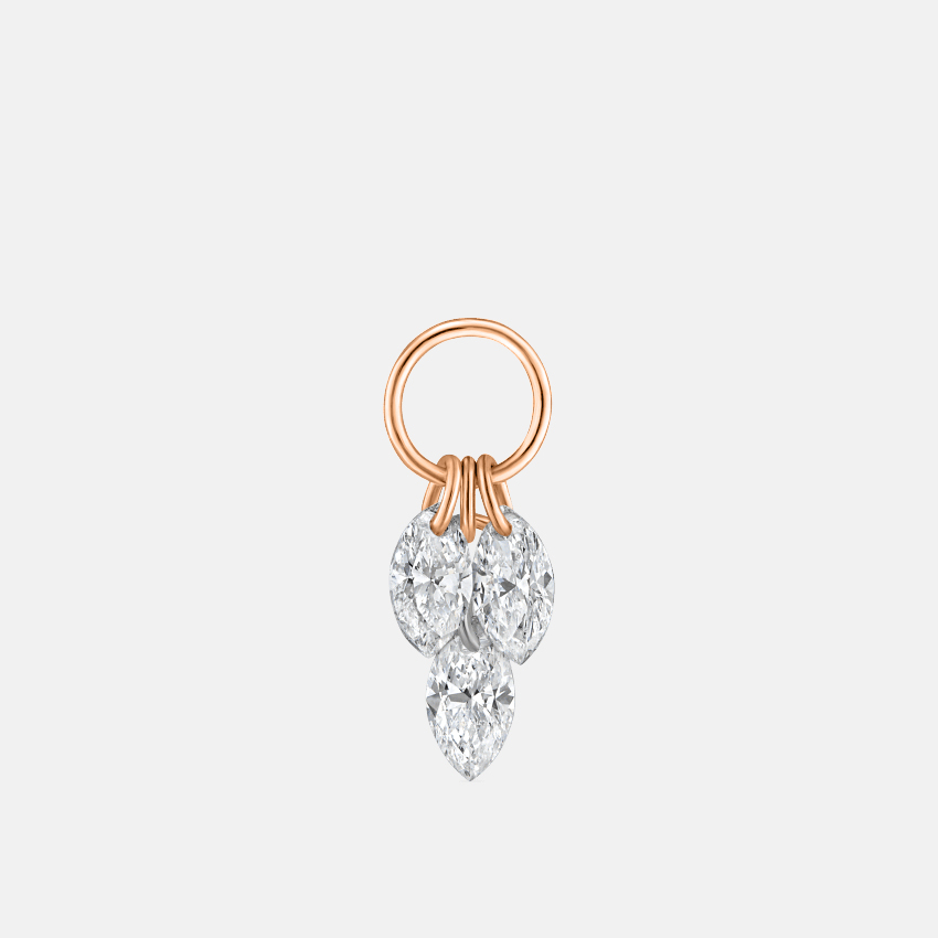 Floating Marquise Diamond Charm