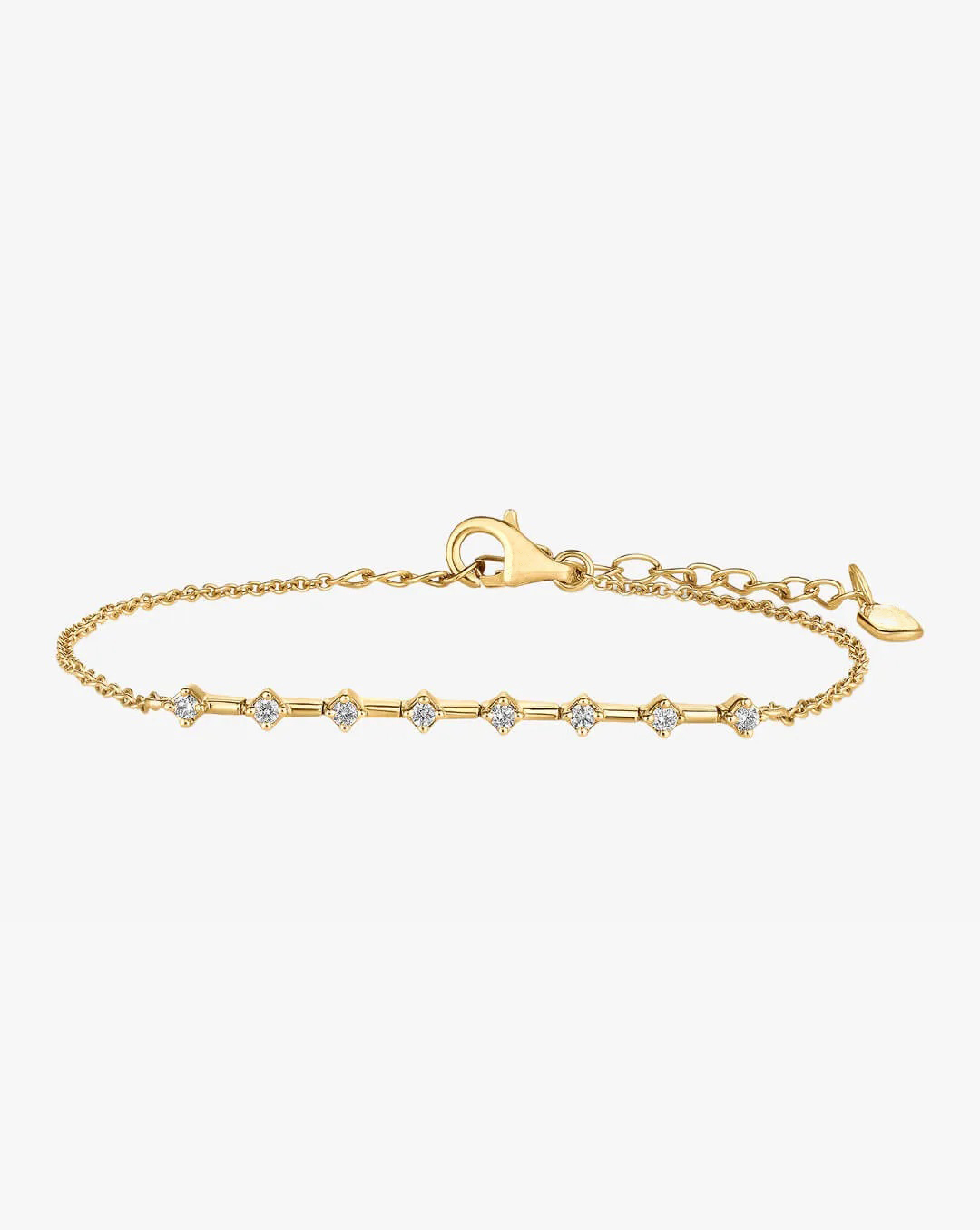 Eight Diamond Station Bracelet