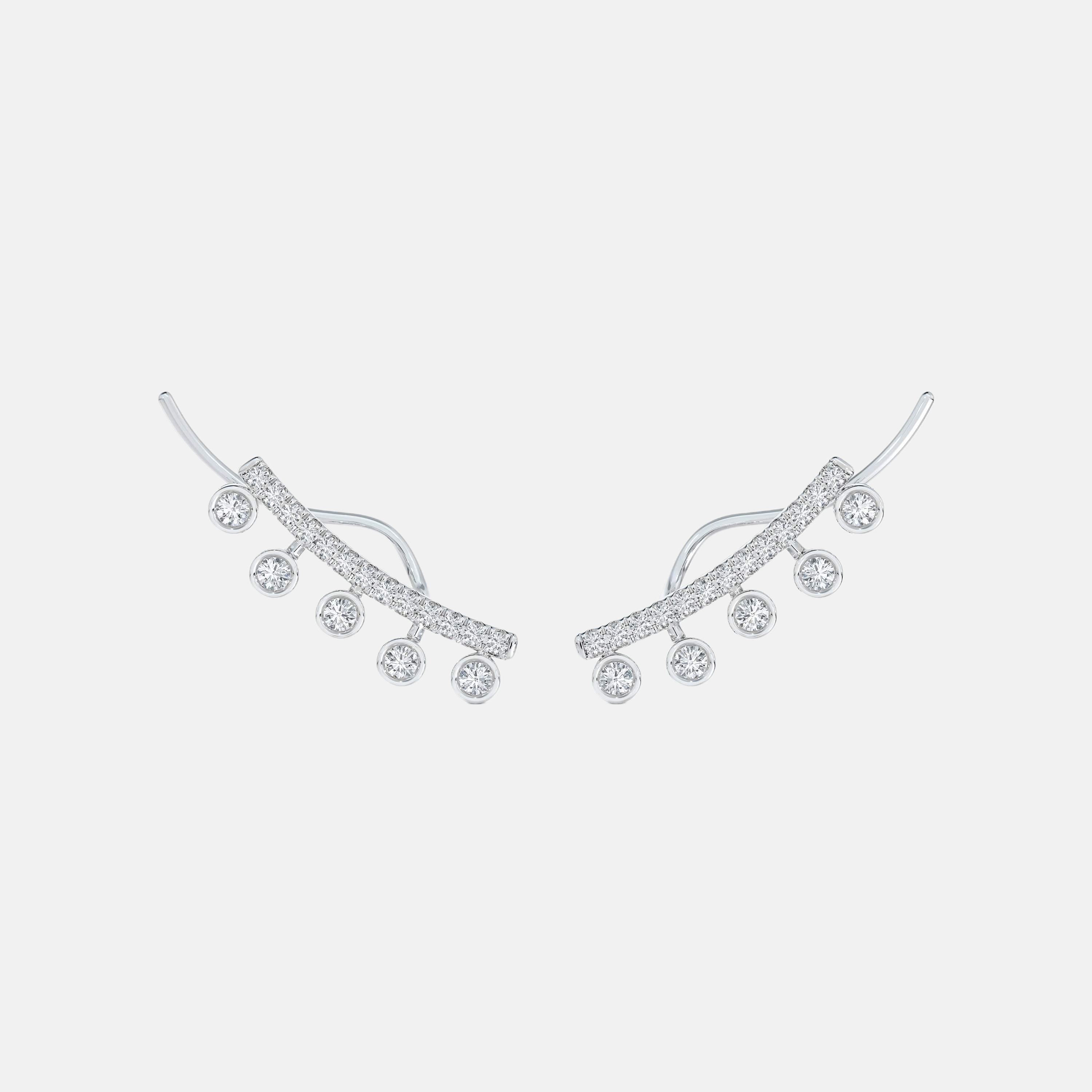 Dewdrop Climber Earrings 