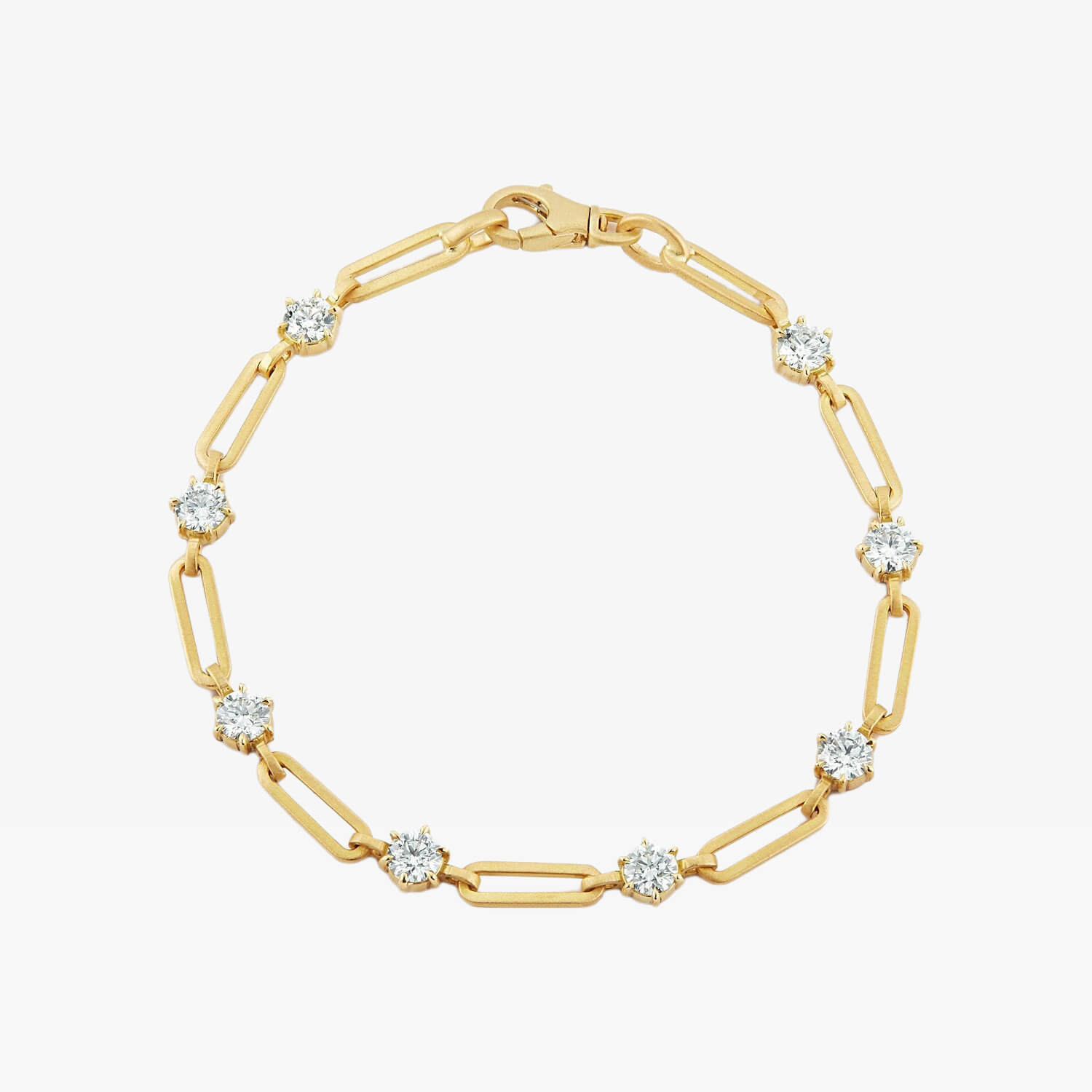 Phoebe Link Chain Diamond Bracelet