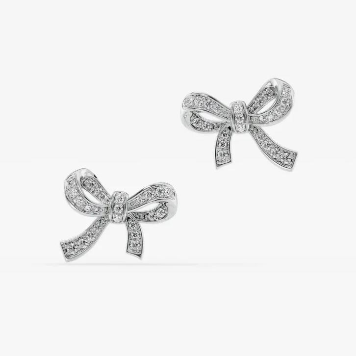 Ribbon Bow Studs