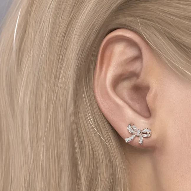Ribbon Bow Studs