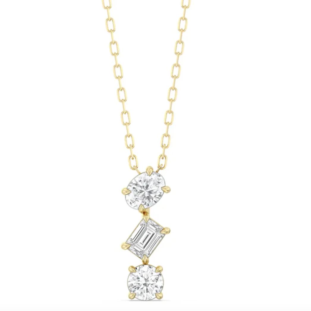0.75 Carat Sleek Sparkle Diamond Necklace