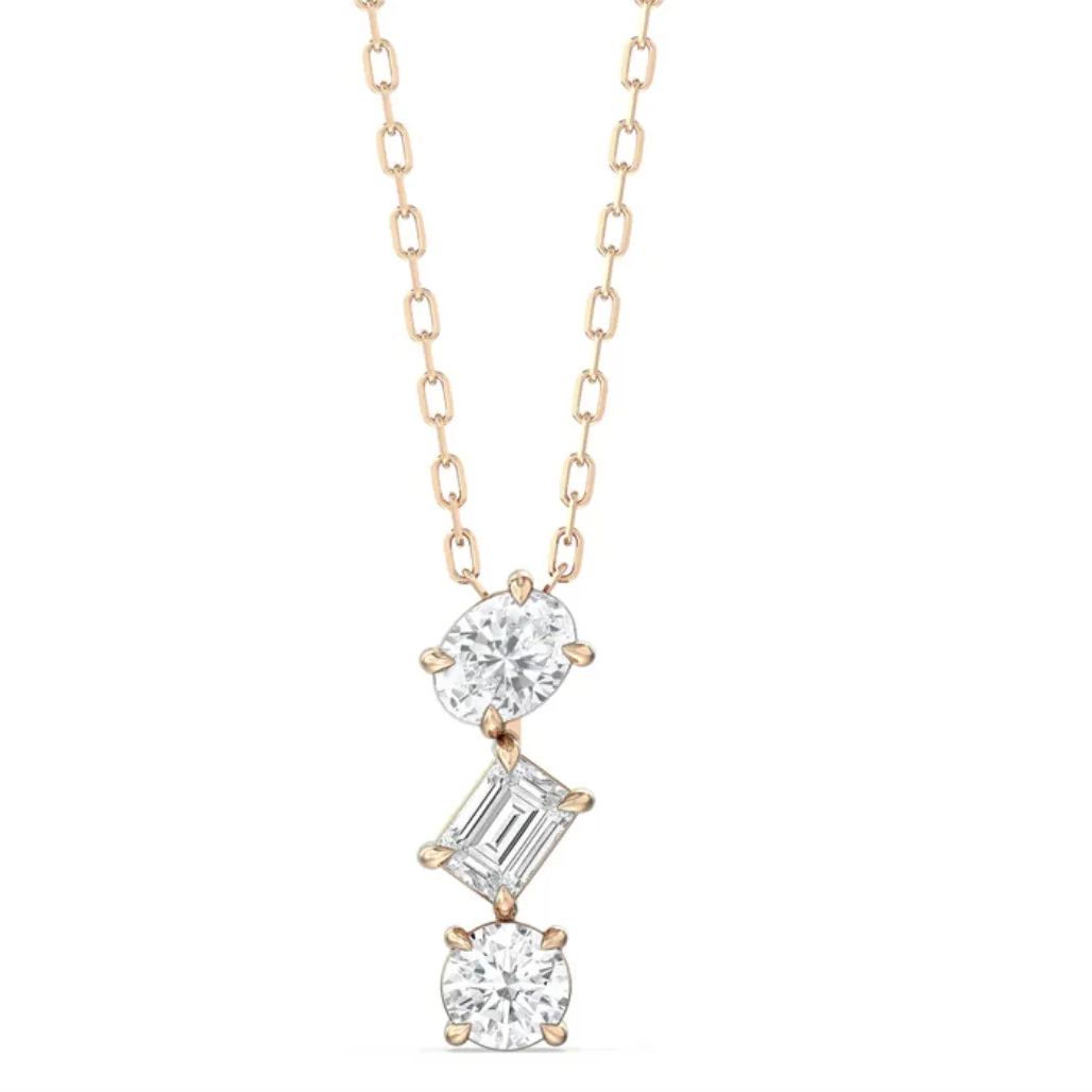 0.75 Carat Sleek Sparkle Diamond Necklace