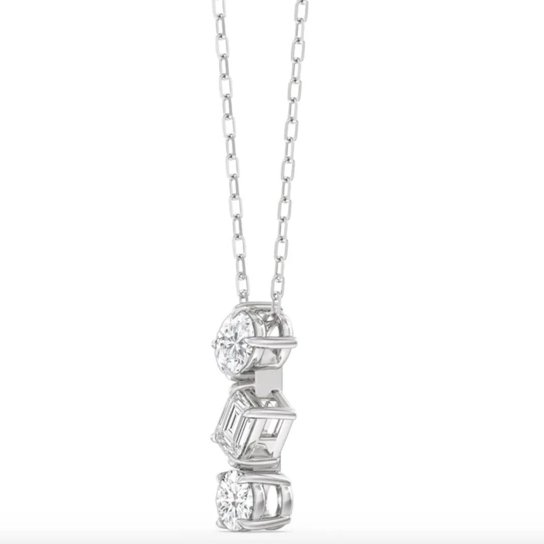 0.75 Carat Sleek Sparkle Diamond Necklace