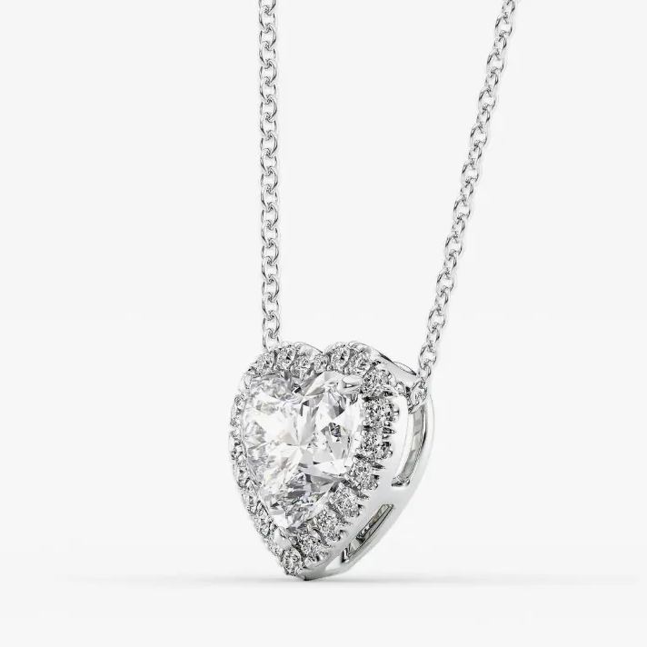 The Ariana Set With A 2.5 Carat Heart Lab Diamond