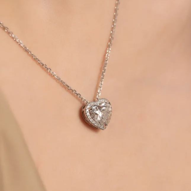 The Ariana Set With A 2.5 Carat Heart Lab Diamond