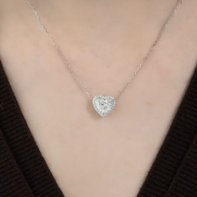 The Ariana Set With A 2.5 Carat Heart Lab Diamond