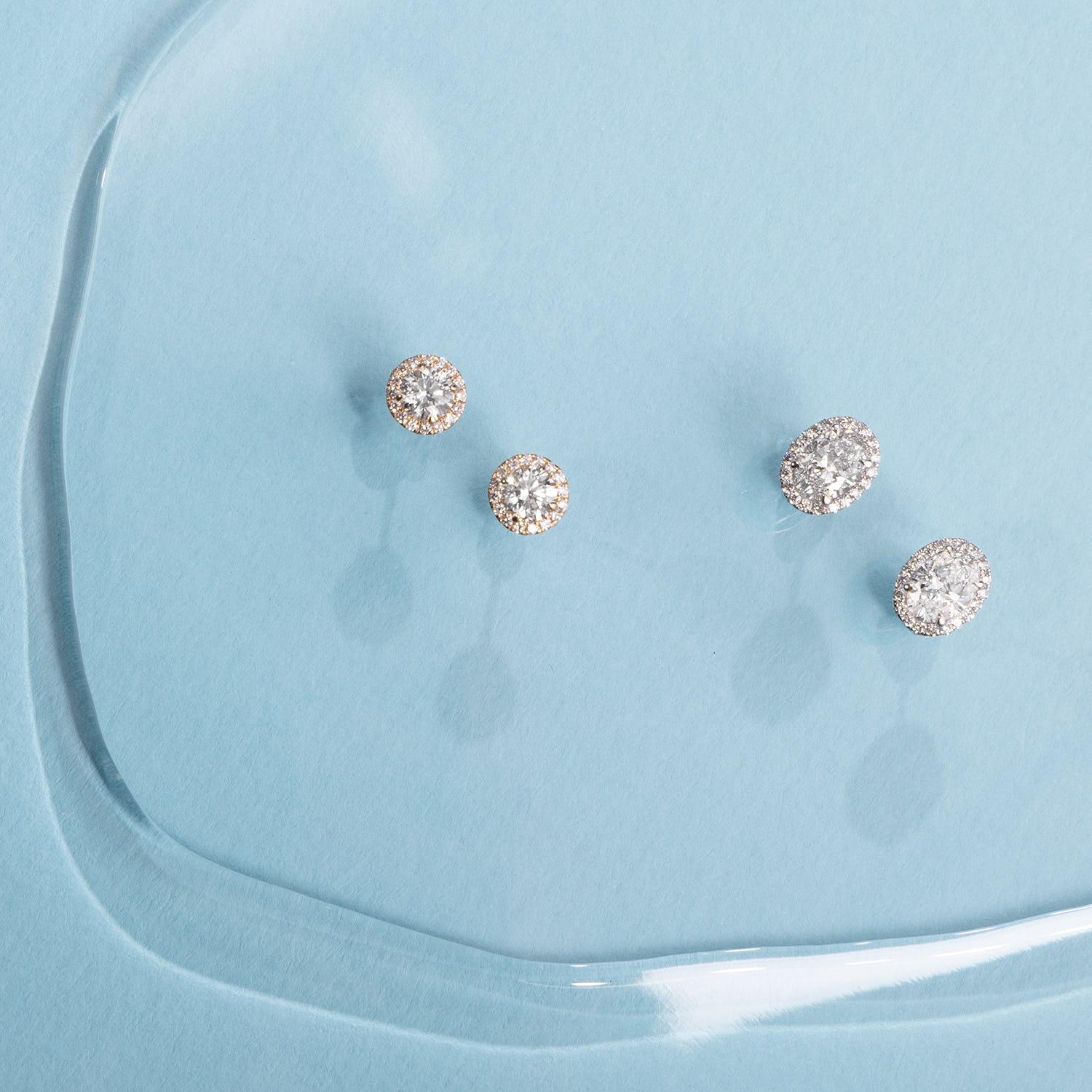 Round Halo Stud - Intou