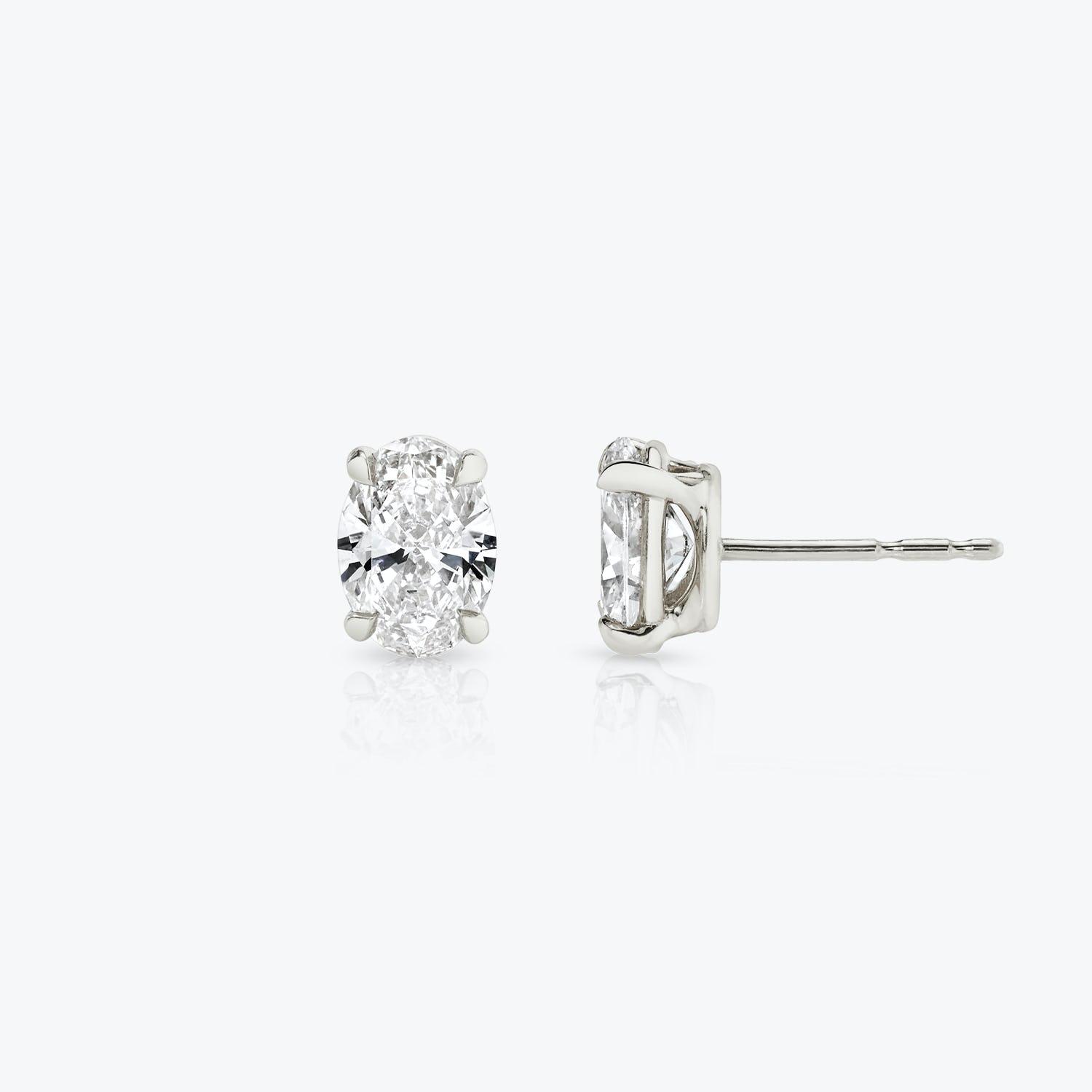 Oval Solitaire Stud - Intou