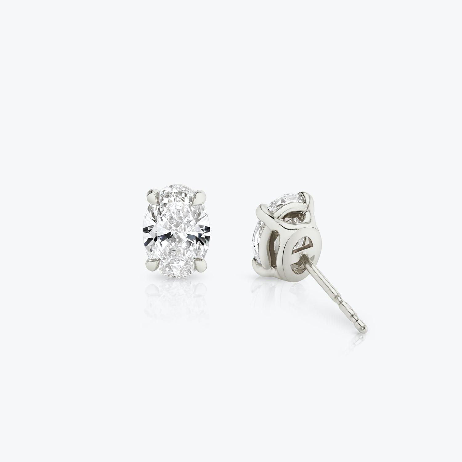 Oval Solitaire Stud - Intou