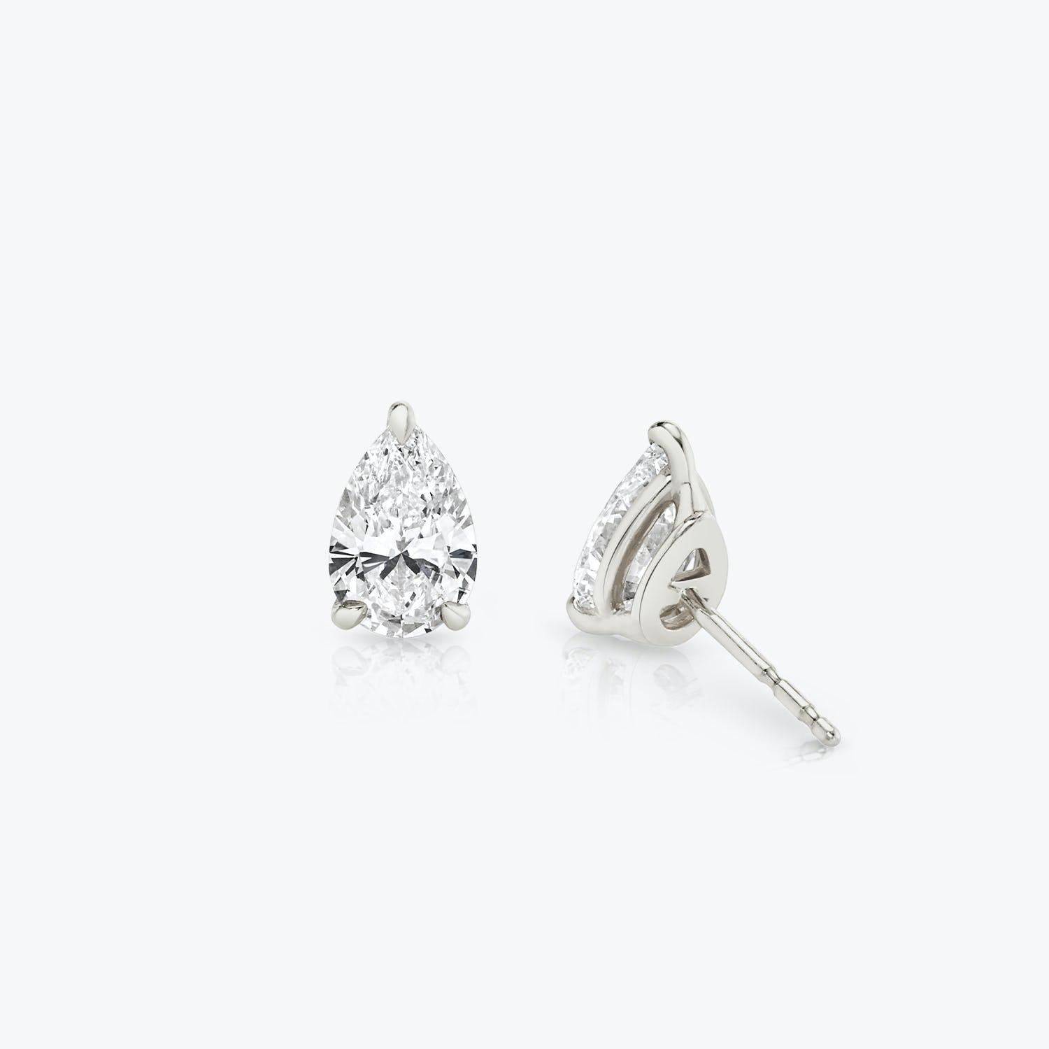 Pear Solitaire Stud - Intou