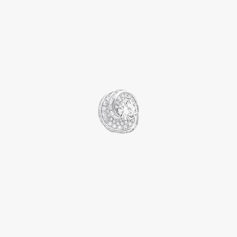 Twisted Round Cut Halo Diamond Stud - Intou