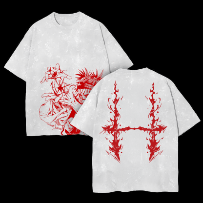 Choso Piercing Blood 2 Sided Vintage Oversize Washed Tee