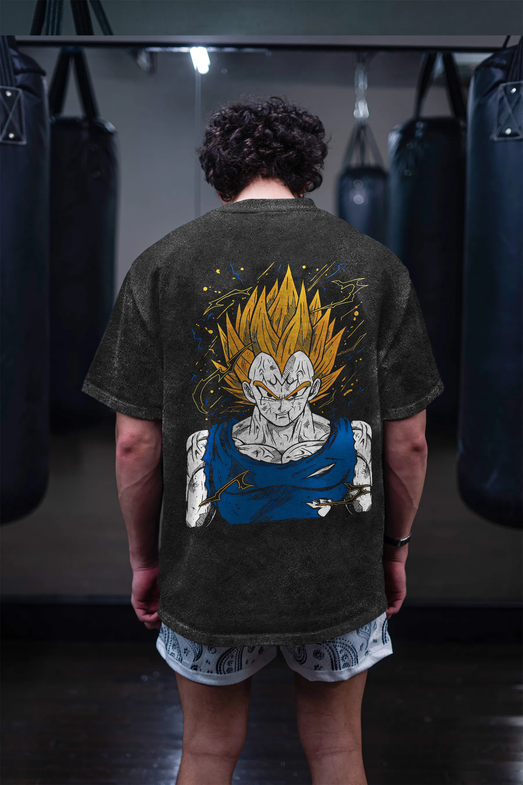 A SSJ Transformation Distressed Shirt