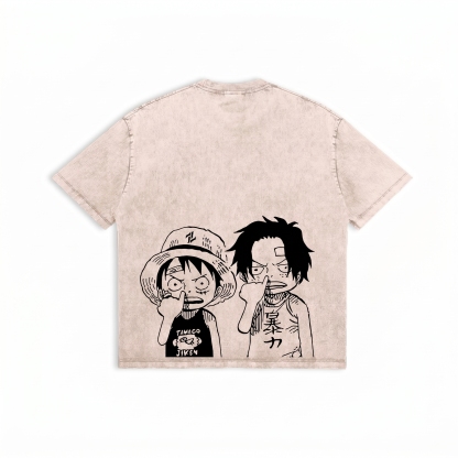 Brothers in Arms: Young Luffy & Ace