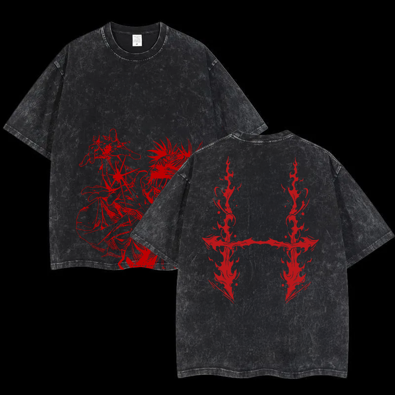 Choso Piercing Blood 2 Sided Vintage Oversize Washed Tee