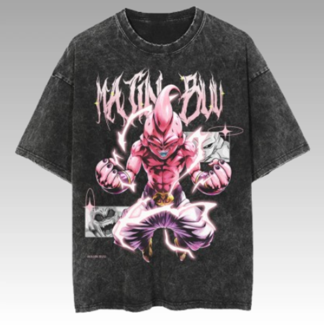 Dragon Ball Majin Buu Vintage Oversize Washed Tee